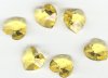 1 14mm Light Topaz Swarovski Heart